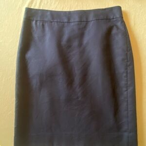 Navy J.Crew Pencil Skirt